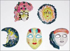 Les masques vnitiens I - Fves relief - 2002