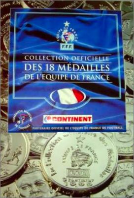 Collection officielle des 18 mdailles de l'Equipe de France