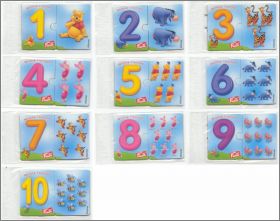 Magnets puzzle Compte avec Winnie l'Ourson - Fruit - 2006
