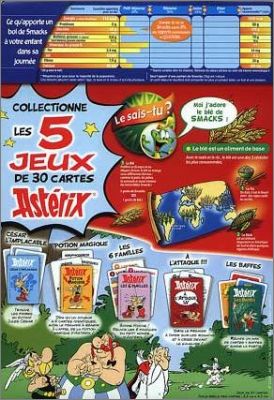 Asterix - 5 Jeux de 30 cartes - Smacks Kellogg's - 2006