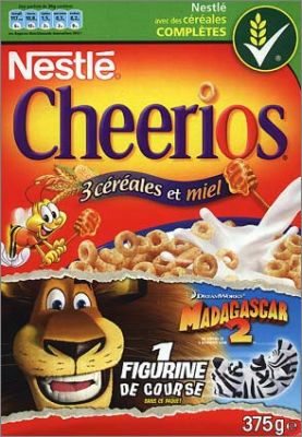 Madagascar 2 - Figurines de course - Nestl Cheerios - 2008