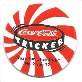 Coca-Cola Tricker Crazy Fun "Tick-Tack" - Pogs - 1996
