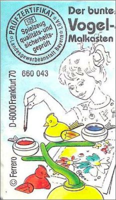 Der bunte Vogelmalkasten - Kinder Allemagne  1994 - 660 043