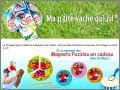 Puzzles ronds - Carnaval - Magnets - La Vache qui rit - 2009