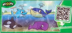 Animaux de la mer - Kinder Natoons -  FF009  FF012 - 2014
