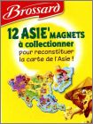 Brossard Savane -  12 Asie'Magnets - Carte de l'Asie