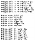 Liste des voitures N4  N6