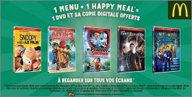 1 Menu (maxi) + 1 Happy Meal = 1 DVD - Mc Donald - 2016