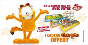Garfield - 3 plumiers - KFC - Tasty Box - septembre 2016