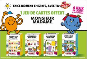 Monsieur Madame - Jeux de cartes - KFC Menu Tasty - 2017