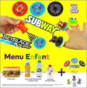 Petshop / Beyblade Burst - Menu Kids Pak - Subway - 2018