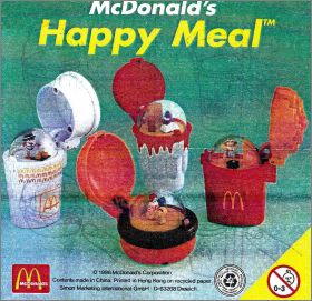 McPockets - 4 figurines  - Happy Meal Mc Donald - 1996