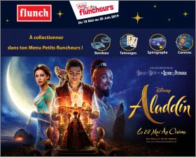 Aladdin - Disney - Menu Petits Fluncheurs - Flunch - 2019