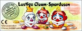 Lustige Clown Spardosen - Kinder 660 698, 744, 779 - 1996 DE