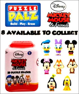 Mickey Mouse & friends 3D Puzzle Palz Eraser -  Sambro 2019