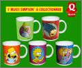 The Simpsons - Les 5 mugs  collectionner - Quick - 1998
