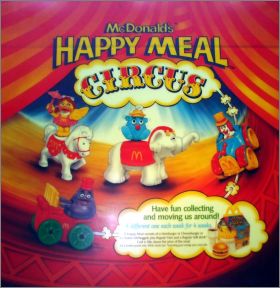 Circus Parade - 4 figurines Happy Meal - Mc Donald - 1989