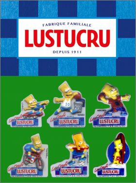 Bart Simpson et les sports 6 Magnets Les ufs Lustucru 1993