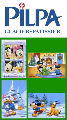 4 Magnets puzzles Disney - Glaces Pilpa - 2009