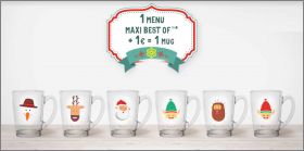 Les Mugs de Nol 1 Menu Maxi Best Of + 1  - McDonald's 2018
