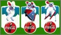 Ours sports d'hiver - 3 magnets - Coca-Cola - 2005