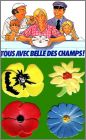 4 magnets - Fromage Belle des Champs - 1995
