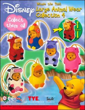 Winnie The Pooh Large Animal Wear Collection 4 - Disney Tomy