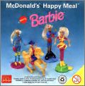 Barbie (Mattel) 4 Figurines - Happy Meal - McDonald's - 1996