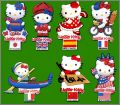 Hello Kitty Sanrio - 7 Magnets - Panini Kids - 2010