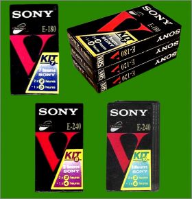 Cassettes VHS - 3 Magnets - Sony - 1990