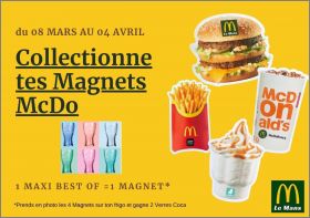 4 Magnets - Happy Meal - McDonald's Le Mans (72) 2021