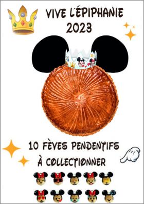Vive l'piphanie 2023 - Disney Emoji - 10 Fves pendentifs