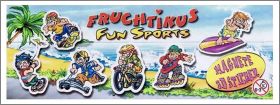 Fruchtikus Fun Sports 6 Magnete 3D Sticker Ravensberger 1998