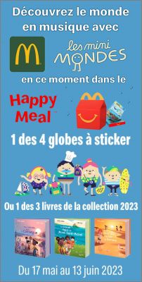 Les Mini Mondes Globes  sticker Happy Meal McDonald's 2023