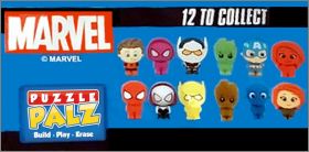 Marvel - 12 figurines - 3D Puzzle Palz Eraser - Sambro 2023