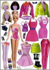 Barbie - Srie 1 - 1 planche de magnets - Mattel 2003