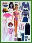 Barbie - Srie 5 - 1 planche de magnets - Mattel 2003