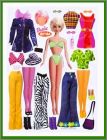 Barbie - Srie 7 - 1 planche de magnets - Mattel 2003
