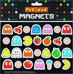 Pac-Man - 1planche de 28 magnets - Bandai Namco - 2013