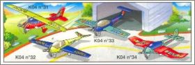 Avions de  tourisme - Kinder surprise - K04-31  k04-34