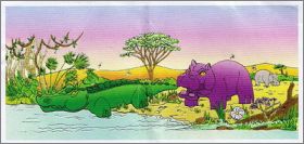Crocodile - Hippopotame - Kinder surprise - K93-18 et K93-19