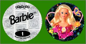 Barbie (Mattel) - 50 Pogs - Avimage - 1995