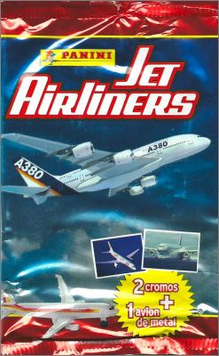 Jet  Airliners - Avions de mtal - Panini 2004