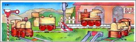 Les locomotives en bois Kinder Surprise K97-115 � K97-118