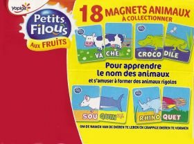 Petits Filous - Animaux (magnets) : srie 1 - Yoplait 2008