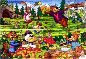 Yogi Bear 2 - Puzzles Kinder Surprise K96-121 � K96-124 1996