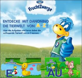 Danonino die Tierwelt  magnets FruchtZwerge Danone Allemagne