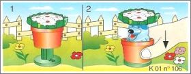 Pot de fleur et taupe - Kinder surprise - K01-106