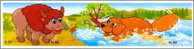 Bison et castor - Kinder surprise - K97-98 et K97-99 - 1997