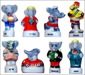 Babar - 8 F�ves brillantes - Auchan - Nordia - 1996